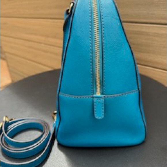 Michael Kors TURQUOISE leather satchel - Picture 7 of 9